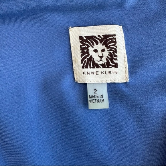 Anne Klein Stretch Sheath Dress Blue – Size 2 - Picture 8 of 10